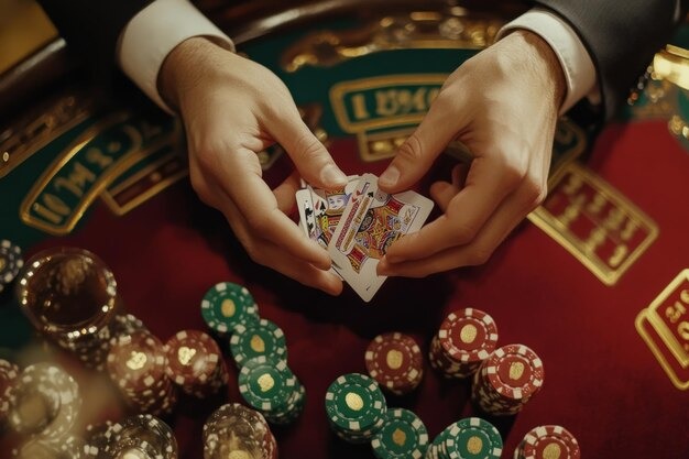 Angka Main live dealer studio on jp3688 with HD camera setup and gaming table
